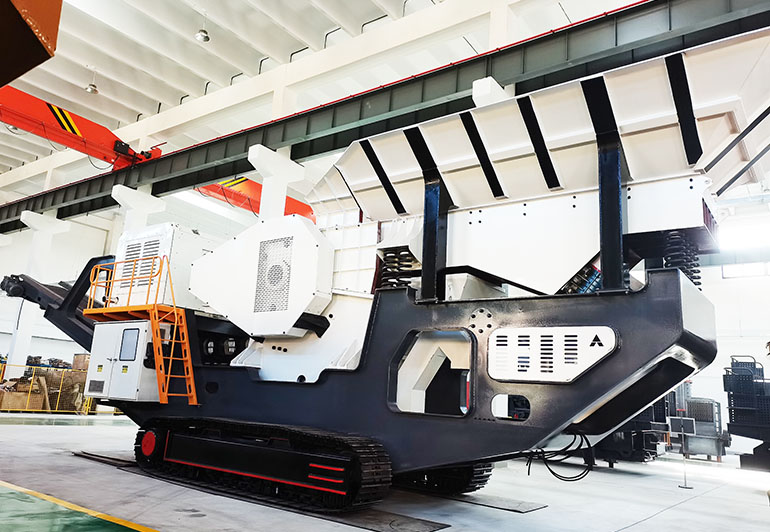 履帶移動(dòng)式建筑垃圾處理生產(chǎn)線 1 履带移动式建筑垃圾处理生产线 - 出口建筑垃圾生产线(images 1)