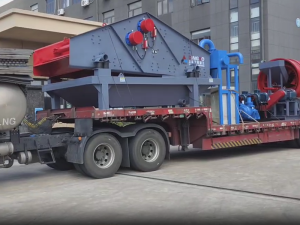 1845J一200洗砂脫水一體機、GT15*50滾筒篩發(fā)往湖北